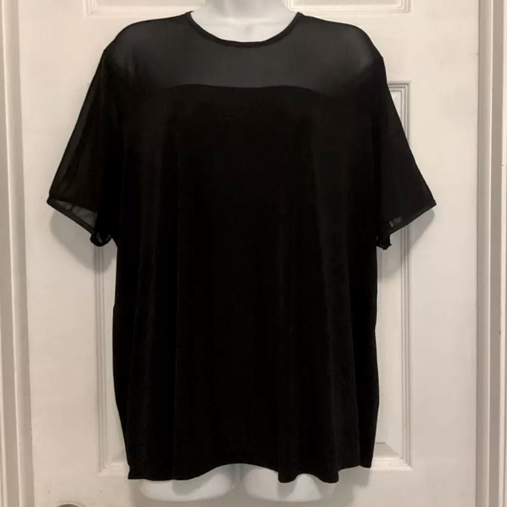 Bentley Plus Women’s Black Pullover Top Size 2X